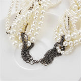 Bohemian Handwork Pearl Collar Choker Necklace