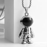 Movable Astronaut Necklace for Men and Women - Astronaut Pendant Accessory