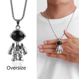 Movable Astronaut Necklace for Men and Women - Astronaut Pendant Accessory