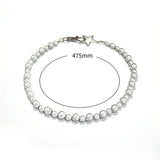 Pearls Beads Chain Star Necklaces for Women Girl Night Hip Hop Jewelry