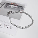 Pearls Beads Chain Star Necklaces for Women Girl Night Hip Hop Jewelry