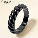 Resin Cuff Screw Bracelet Vintage Charm Geometric Bangle