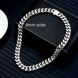 Stainless Steel Punk Jewelry Hip Hop Cuban Necklace