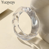 Resin Acrylic Bangles For Women Round Bangle Bracelets