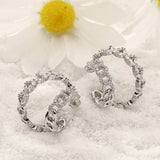 Zircon Geometic Ear-Jacket Ear Clip