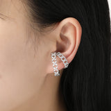 Zircon Geometic Ear-Jacket Ear Clip