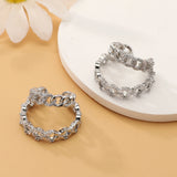Zircon Geometic Ear-Jacket Ear Clip