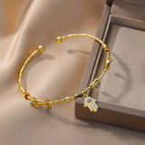 Fatima Palm Lucky Eye Adjustable Bracelet for Women