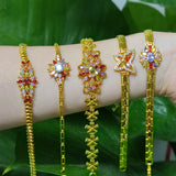 Female Zircon Wedding Bracelet Bangle Jewerly