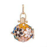 Flower Dripping Oil Aromatherapy Pendant Necklace