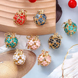 Flower Dripping Oil Aromatherapy Pendant Necklace