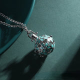 Flower Dripping Oil Aromatherapy Pendant Necklace
