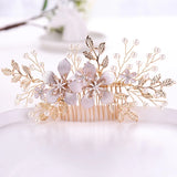 Flower Pearl Bridal Hair Combs Wedding Hair Accessories Headpiece