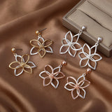 Flower Petal Drop Earrings Punk Jewelry