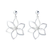 Flower Petal Drop Earrings Punk Jewelry