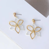 Flower Petal Drop Earrings Punk Jewelry