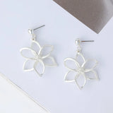 Flower Petal Drop Earrings Punk Jewelry