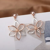 Flower Petal Drop Earrings Punk Jewelry