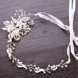 Pearl Crystal Headband Wedding HairBand Bridal Hair Accessories