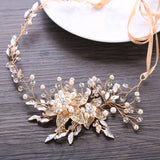 Pearl Crystal Headband Wedding HairBand Bridal Hair Accessories