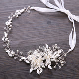 Pearl Crystal Headband Wedding HairBand Bridal Hair Accessories