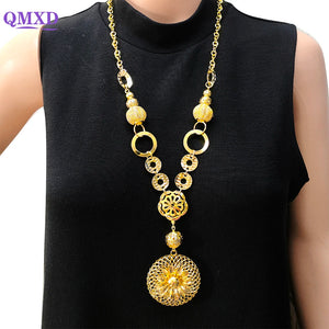 Women's African Beads Pendant Collar Chain Necklace
