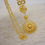 Women's African Beads Pendant Collar Chain Necklace