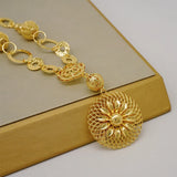 Women's African Beads Pendant Collar Chain Necklace