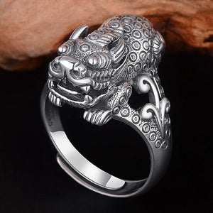 Fortune Animal Pixiu Ring For Men Adjustable Index Finger Accessories