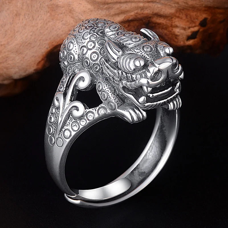 Fortune Animal Pixiu Ring For Men Adjustable Index Finger Accessories