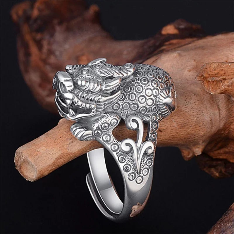 Fortune Animal Pixiu Ring For Men Adjustable Index Finger Accessories