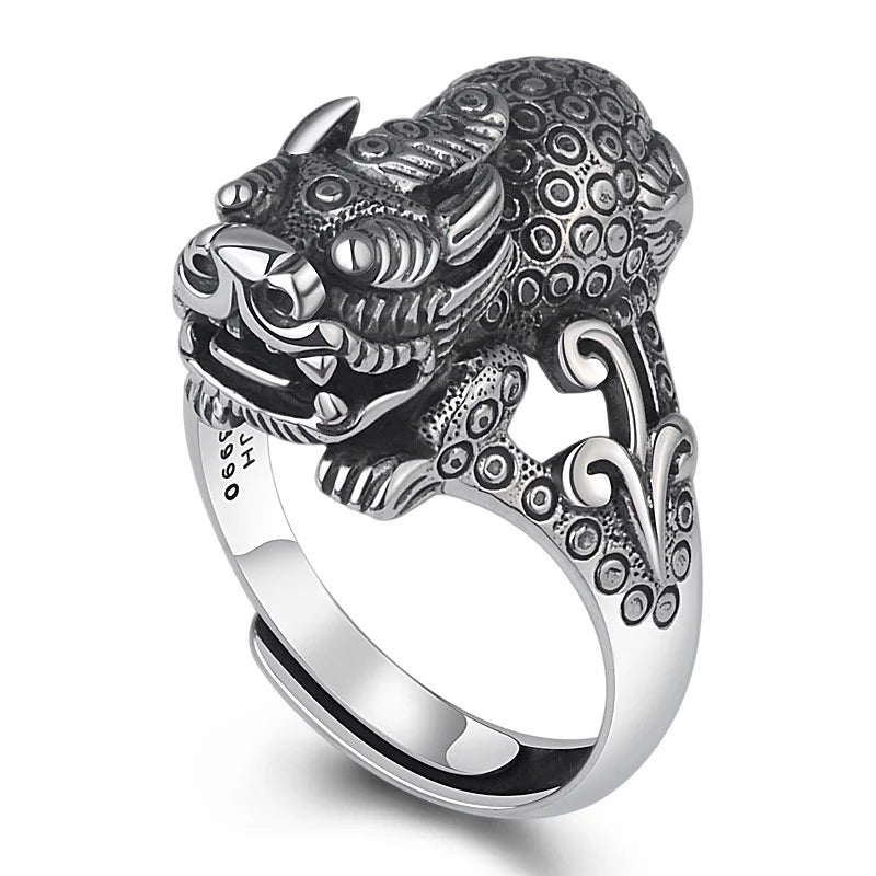 Fortune Animal Pixiu Ring For Men Adjustable Index Finger Accessories