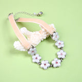 Freshness Choker Necklace Small Flowers Velvet Jewelry Gift for Lady