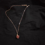 Pink Agate Pendant Necklace for Women YNC168