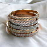 Zircon Rhinestone Stainless Steel Bracelet Bangle Crystal Jewelry Gift