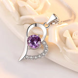 925 Silver Heart Necklace for Her