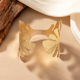 Geometric Leaf Metal Bracelet For Women Party Holiday Gift Jewelry
