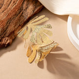 Geometric Leaf Metal Bracelet For Women Party Holiday Gift Jewelry