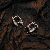 925 Sterling Silver U-shaped Hoop Earrings