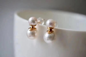 Girl's 925 Silver Earring Findings for Pearls Coral Agate
