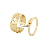Cherry Rings Couple Set Friendship Engagement Wedding Open Rings Jewelry