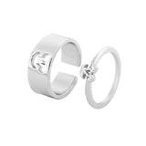 Cherry Rings Couple Set Friendship Engagement Wedding Open Rings Jewelry