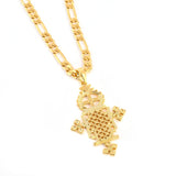 Ethiopian Cross Pendant Necklace Eritrea Chain Jewelry