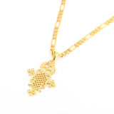 Ethiopian Cross Pendant Necklace Eritrea Chain Jewelry