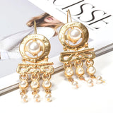 Long Drop Pearl Earrings Fine Jewelry Christmas Gift