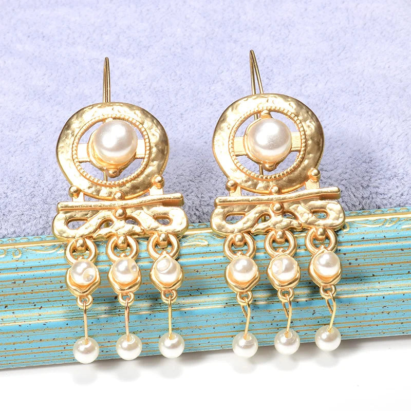 Long Drop Pearl Earrings Fine Jewelry Christmas Gift