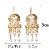 Long Drop Pearl Earrings Fine Jewelry Christmas Gift