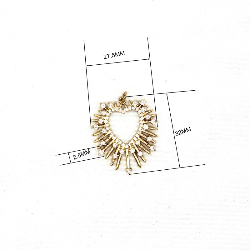 Micropave Zircon Pendants- DIY Charms Women Necklace Accessory