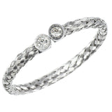 Roman Letter Zirconia Metal Wristband Bracelet for Wedding Party
