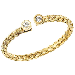 Roman Letter Zirconia Metal Wristband Bracelet for Wedding Party